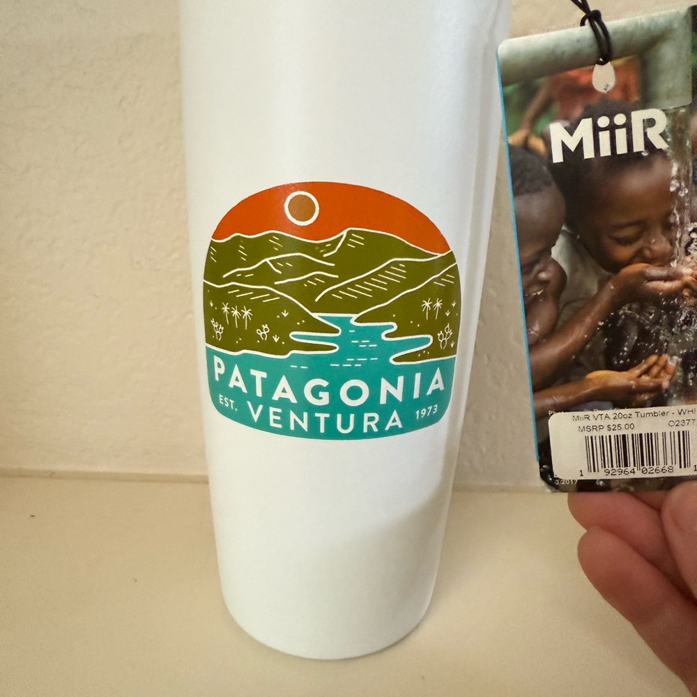 Patagonia Ventura Miir Double Walled Insulated 20 oz Travel Tumbler with Logo